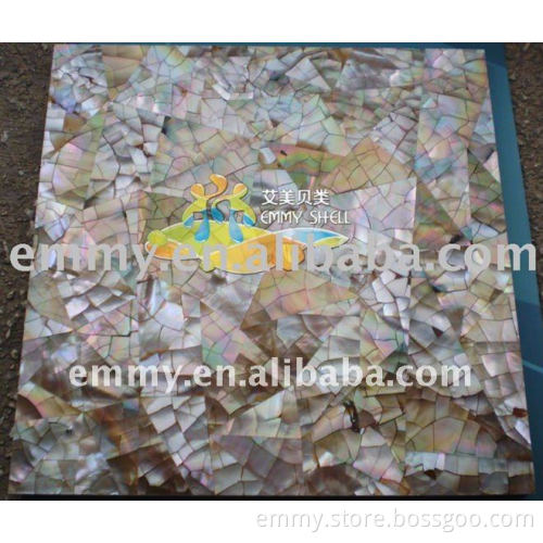 Crack brown mother of pearl mosaic tile seashell mosaic wall tile